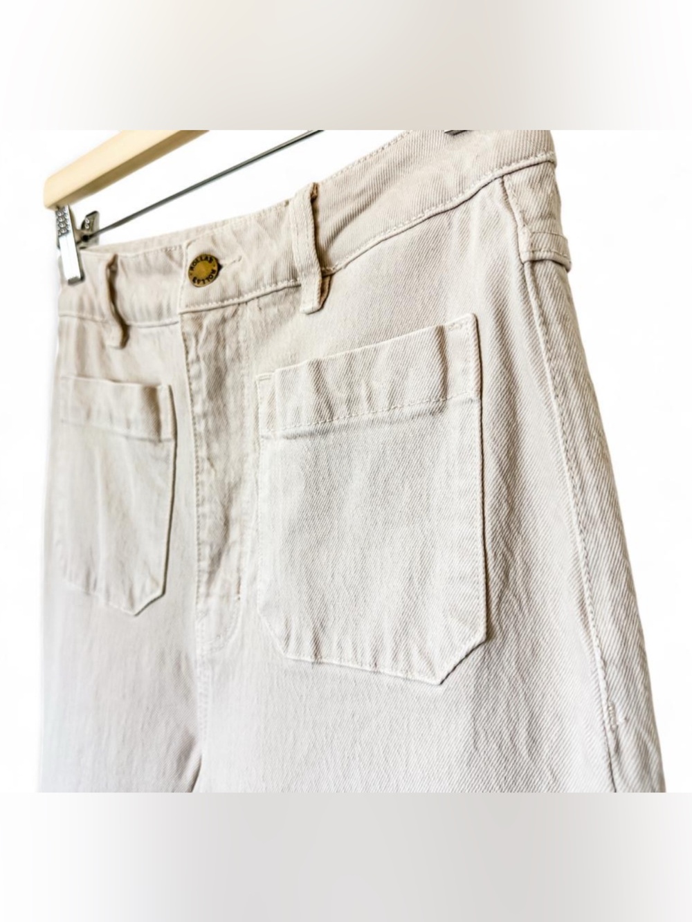 Rolla’s Sailor High-Rise Wide-Leg Jeans Light Beige Women’s - Size 27 - Picture 10 of 14
